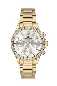 Daniel Klein DK102-DK.1.13617-2 Takvimli 37 mm Altın Çelik Kordon Analog Kadın Kol Saati