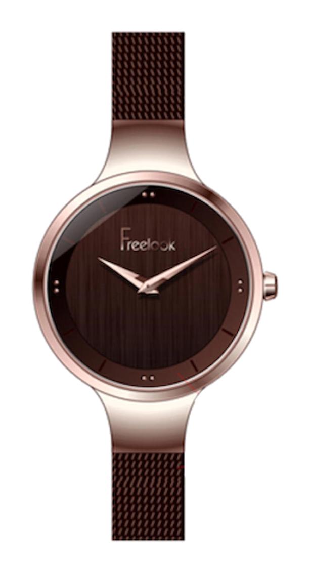 Freelook F.7.1014.05 33 mm Kahverengi Metal Kordon Analog Kadın Kol Saati
