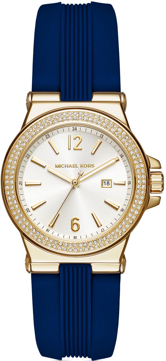 Michael Kors MK2490 Takvimli 38 mm Lacivert Silikon Kordon Analog Kadın Kol Saati