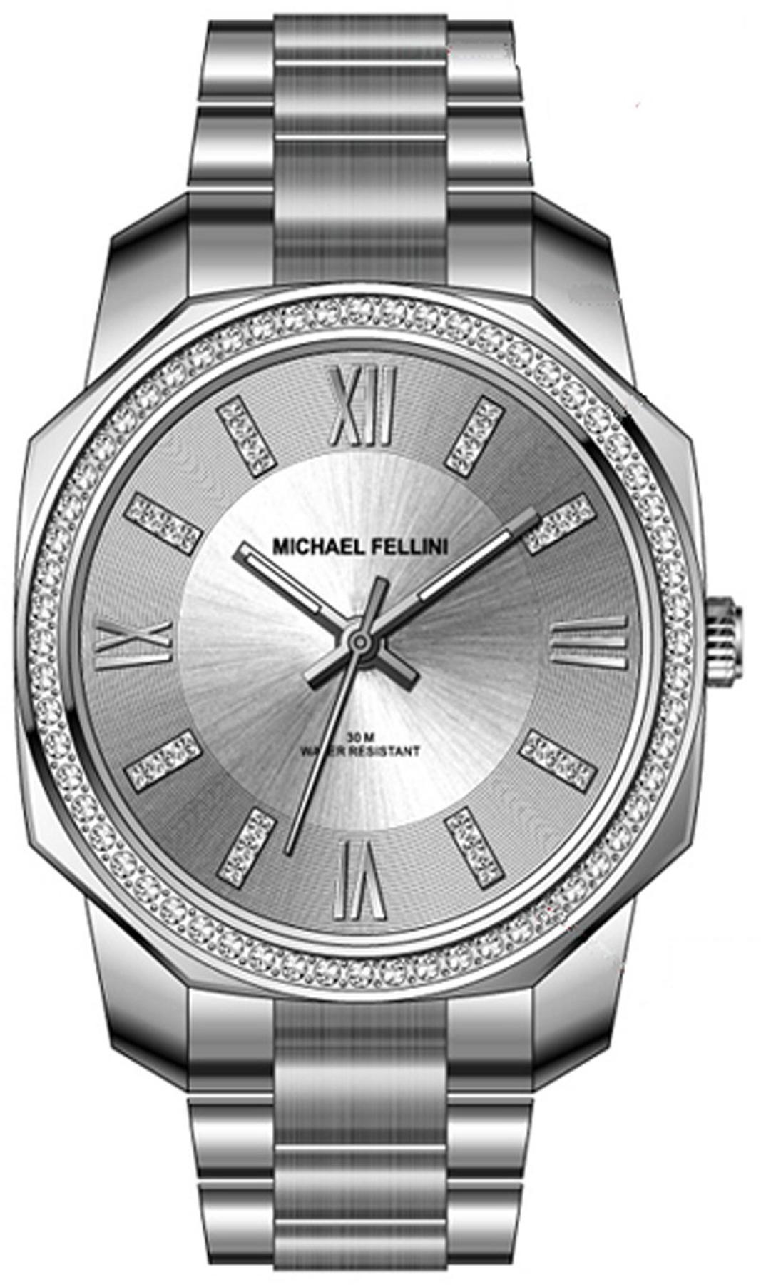 Michael Fellini 2338-1 32 mm Gri Metal Kordon Analog Kadın Kol Saati