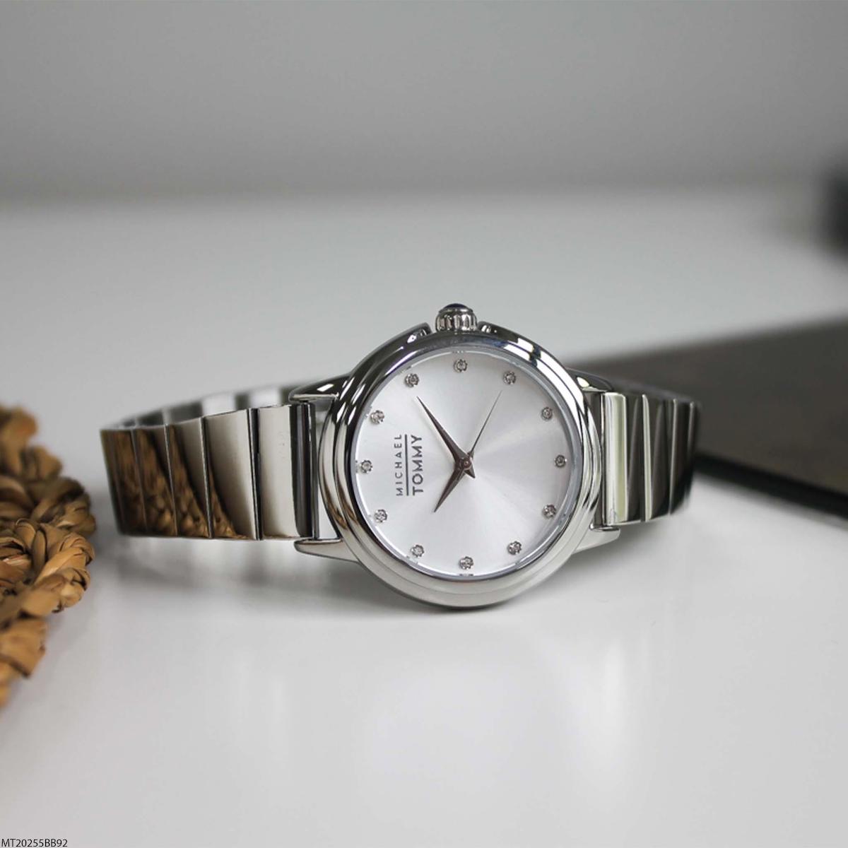 Michael Tommy MT20255BB92 35 mm Kahverengi Çelik Kordon Analog Kadın Kol Saati