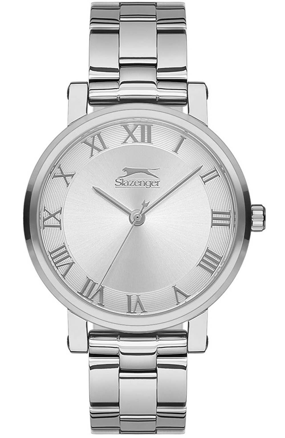 Slazenger SL.09.6145.3.01 34 mm Gri Çelik Kordon Analog Kadın Kol Saati