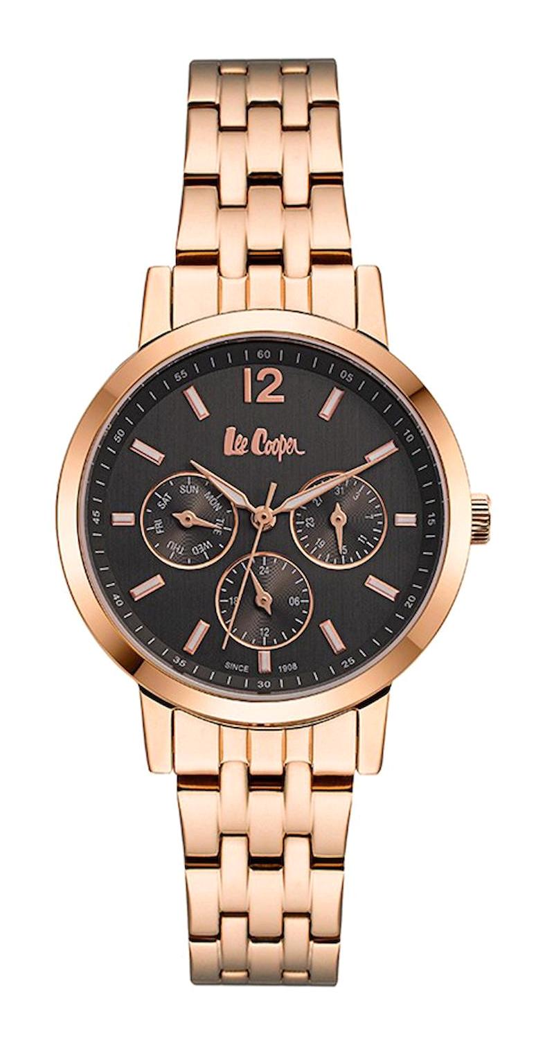 Lee Cooper LC06956.560 Takvimli 40 mm Rose Gold Çelik Kordon Analog Kadın Kol Saati