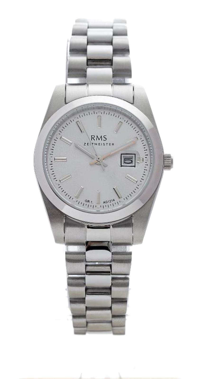 Romanson GR.1.AG1214.01 Takvimli 31 mm Gri Çelik Kordon Analog Kadın Kol Saati
