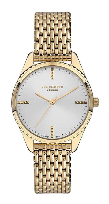 Lee Cooper LC07356.130 40 mm Altın Metal Kordon Analog Kadın Kol Saati