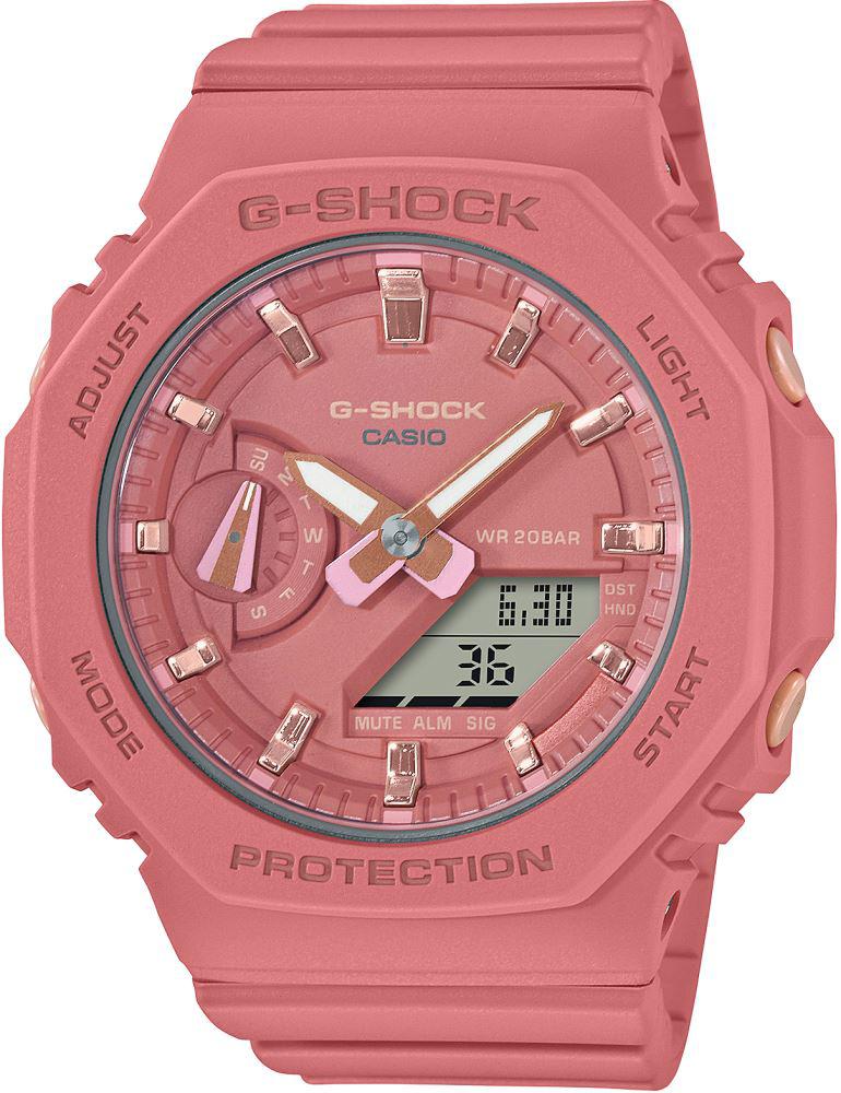 Casio G-Shock Gma-s2100-4a2dr Takvimli 43 mm Pembe Çelik Kordon Analog Kadın Kol Saati