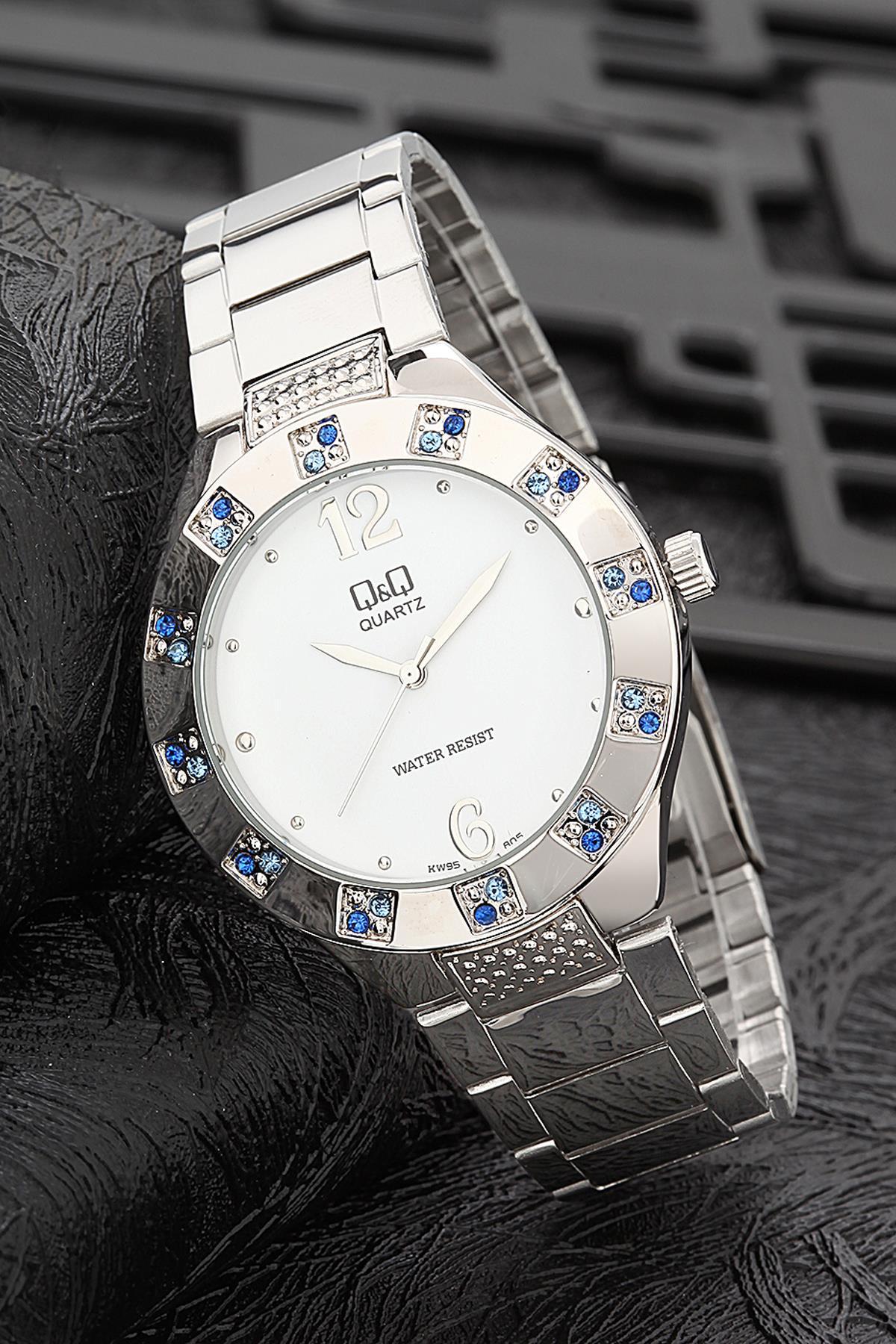 Q&Q 3G881 36 mm Gri Metal Kordon Analog Kadın Kol Saati
