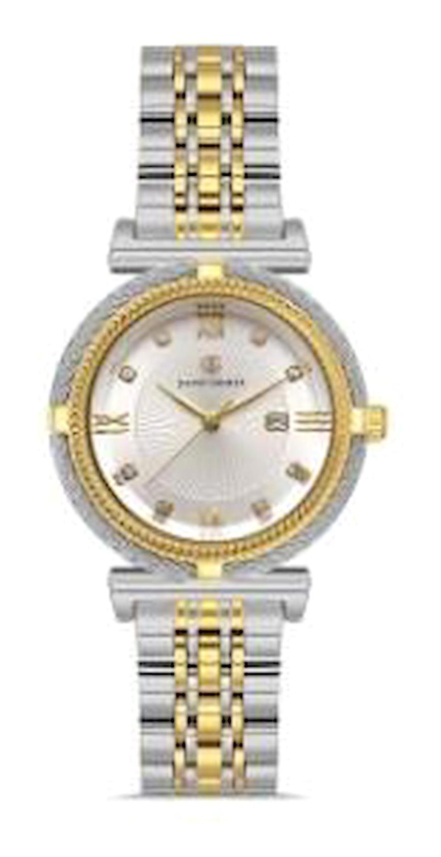 David Guner DG-8431LA-D1 32 mm Altın-Gri Çelik Kordon Analog Kadın Kol Saati