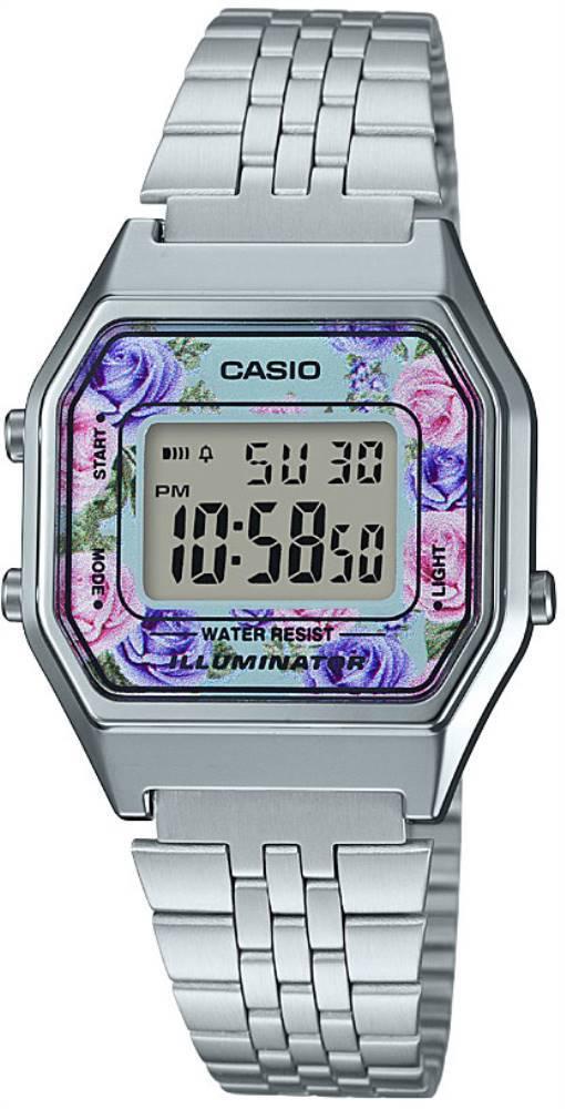 Casio LA680WA-2CDF Takvimli 25 mm Gri Çelik Kordon Analog Unisex Kol Saati