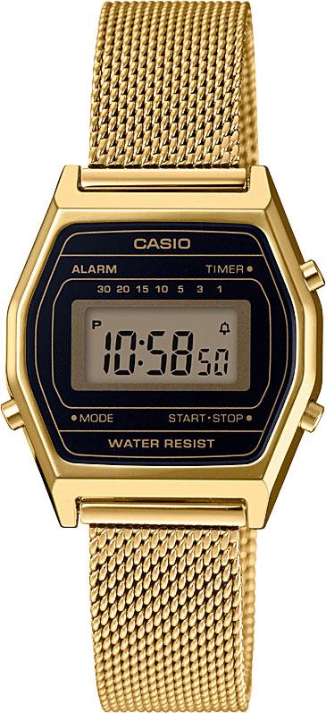 Casio LA690WEMY-1UDF Takvimli 24.6 mm Siyah Çelik Kordon Dijital Kadın Kol Saati