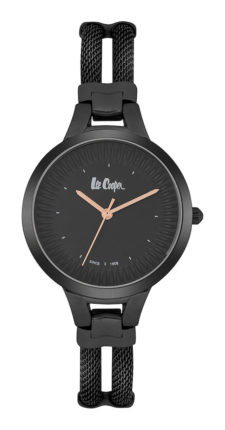 Lee Cooper LC06748.650 40 mm Siyah Plastik Kordon Analog Kadın Kol Saati