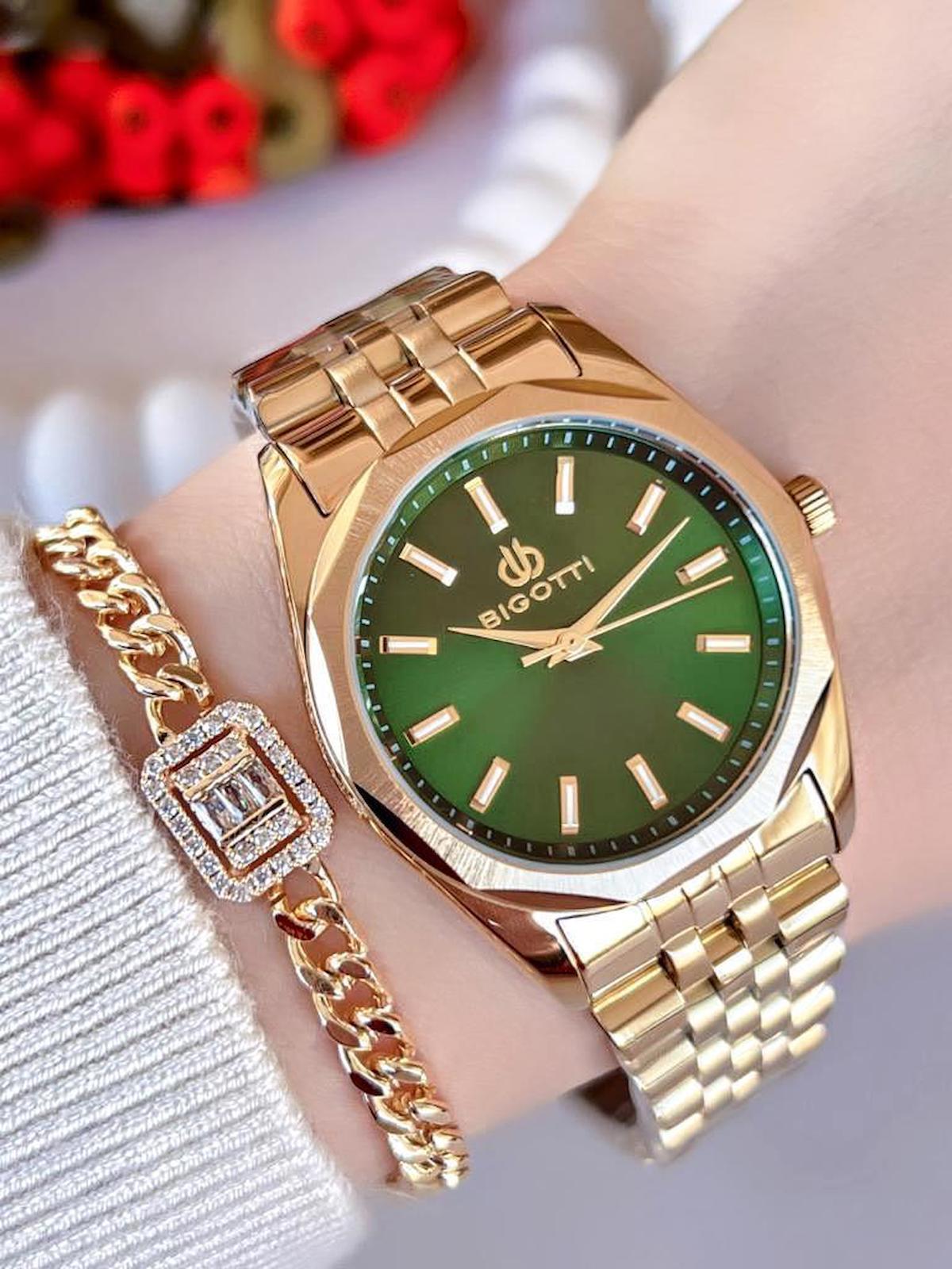Bigotti BG1.104952 36 mm Sarı Çelik Kordon Analog Kadın Kol Saati
