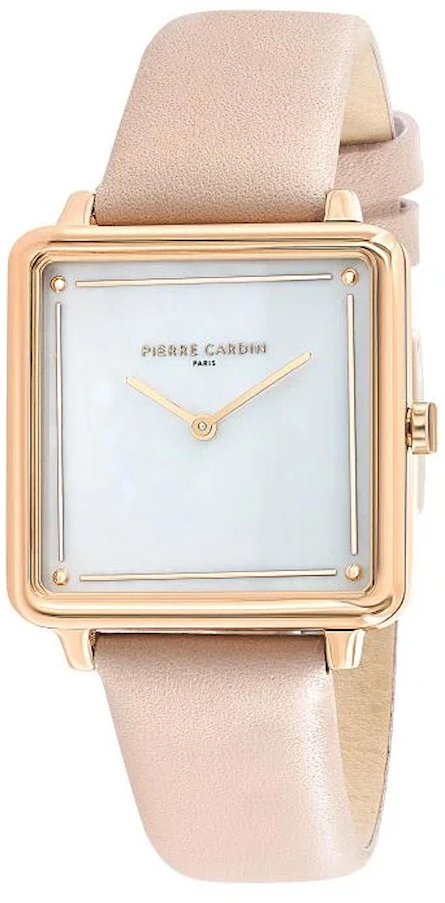 Pierre Cardin PCCSQ.7006 31 mm Pudra Deri Kordon Analog Kadın Kol Saati