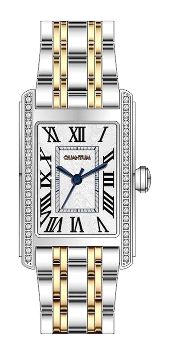 Quantum IML1039.230 34 mm Altın-Gri Çelik Kordon Analog Kadın Kol Saati