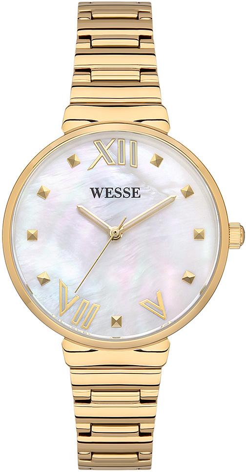 Wesse WWL302603 34 mm Altın Çelik Kordon Analog Kadın Kol Saati