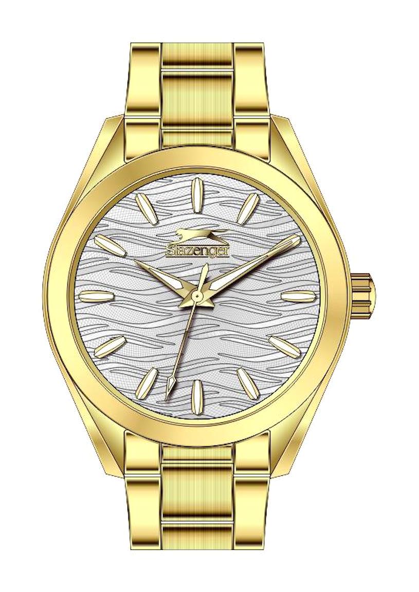 Slazenger SL.09.2271.3.03 33 mm Altın Çelik Kordon Analog Kadın Kol Saati