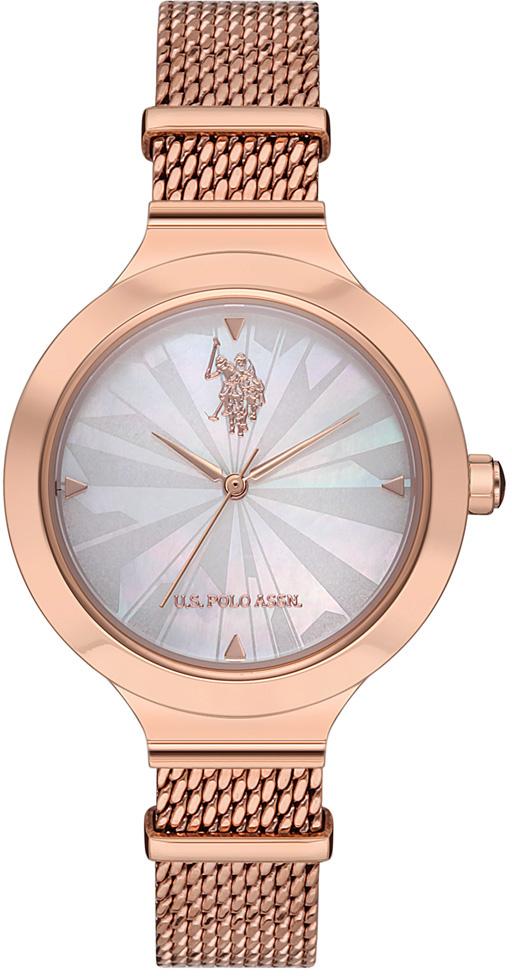 U.S. Polo Assn USPA2003-01 33 mm Rose Gold Hasır Kordon Analog Kadın Kol Saati