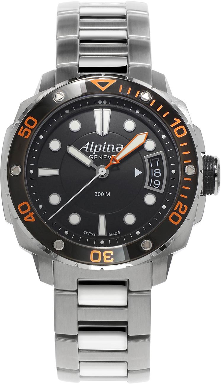 Alpina AL240LBO3V6B Takvimli 38 mm Gri Çelik Kordon Analog Kadın Kol Saati