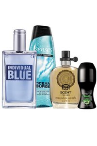 Avon Individual Blue Masculine 4 Parça Erkek Parfüm Deodorant Seti EDT