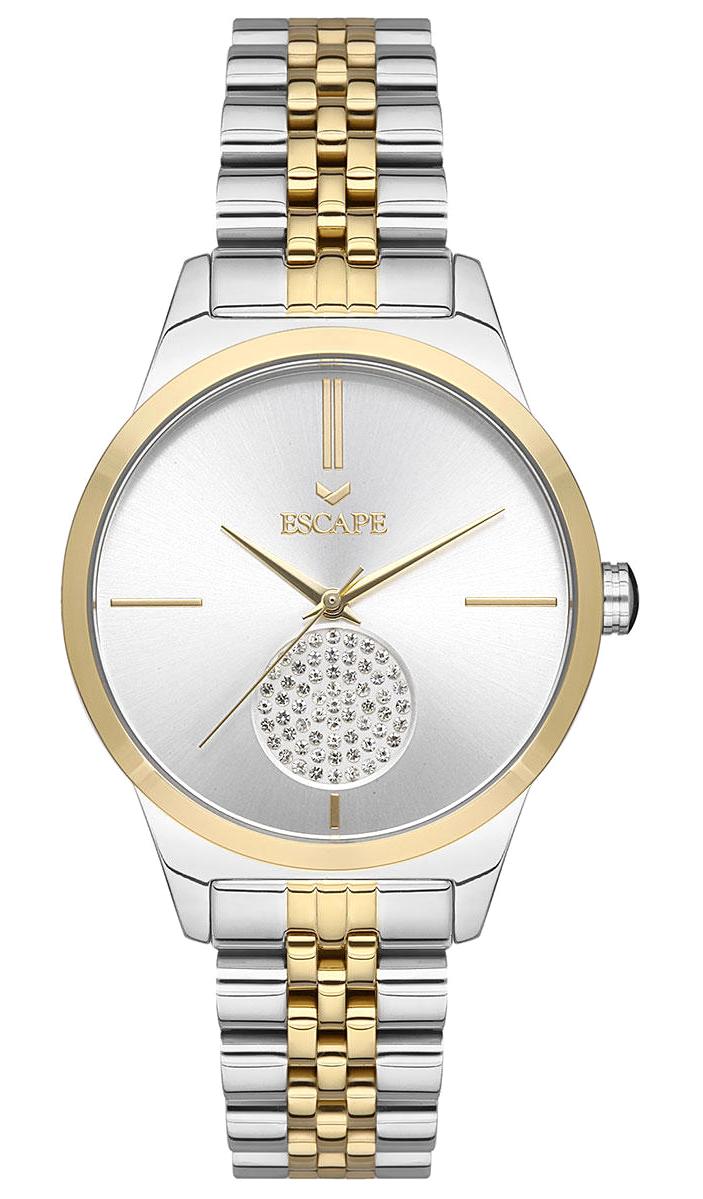 Escape ESCP203203 36 mm Altın-Gri Çelik Kordon Analog Kadın Kol Saati