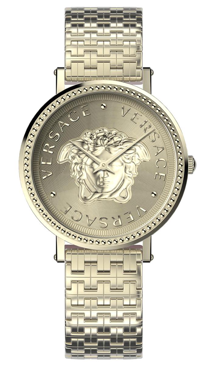 Versace VRSCVEQX01022 37 mm Altın Çelik Kordon Analog Kadın Kol Saati