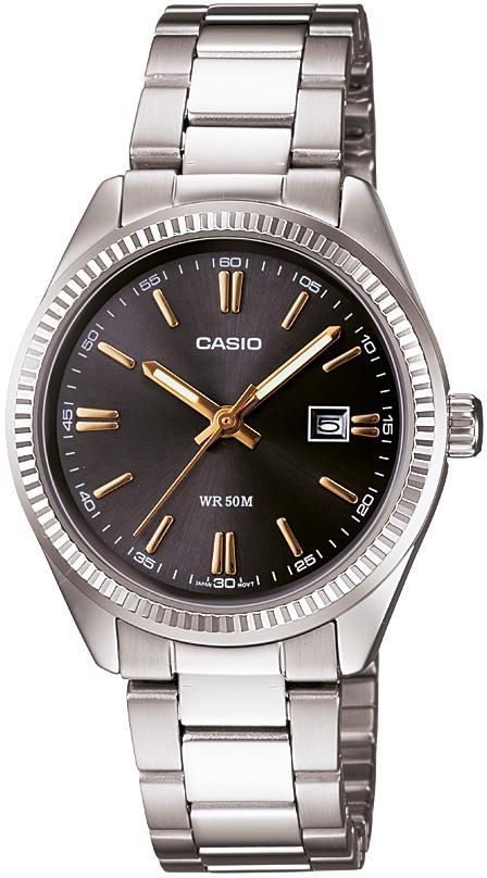 Casio LTP-1302D-1A2VDF 30 mm Gri Çelik Kordon Analog Kadın Kol Saati