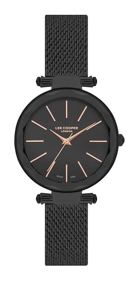 Lee Cooper LC07328.650 40 mm Siyah Metal Kordon Analog Kadın Kol Saati