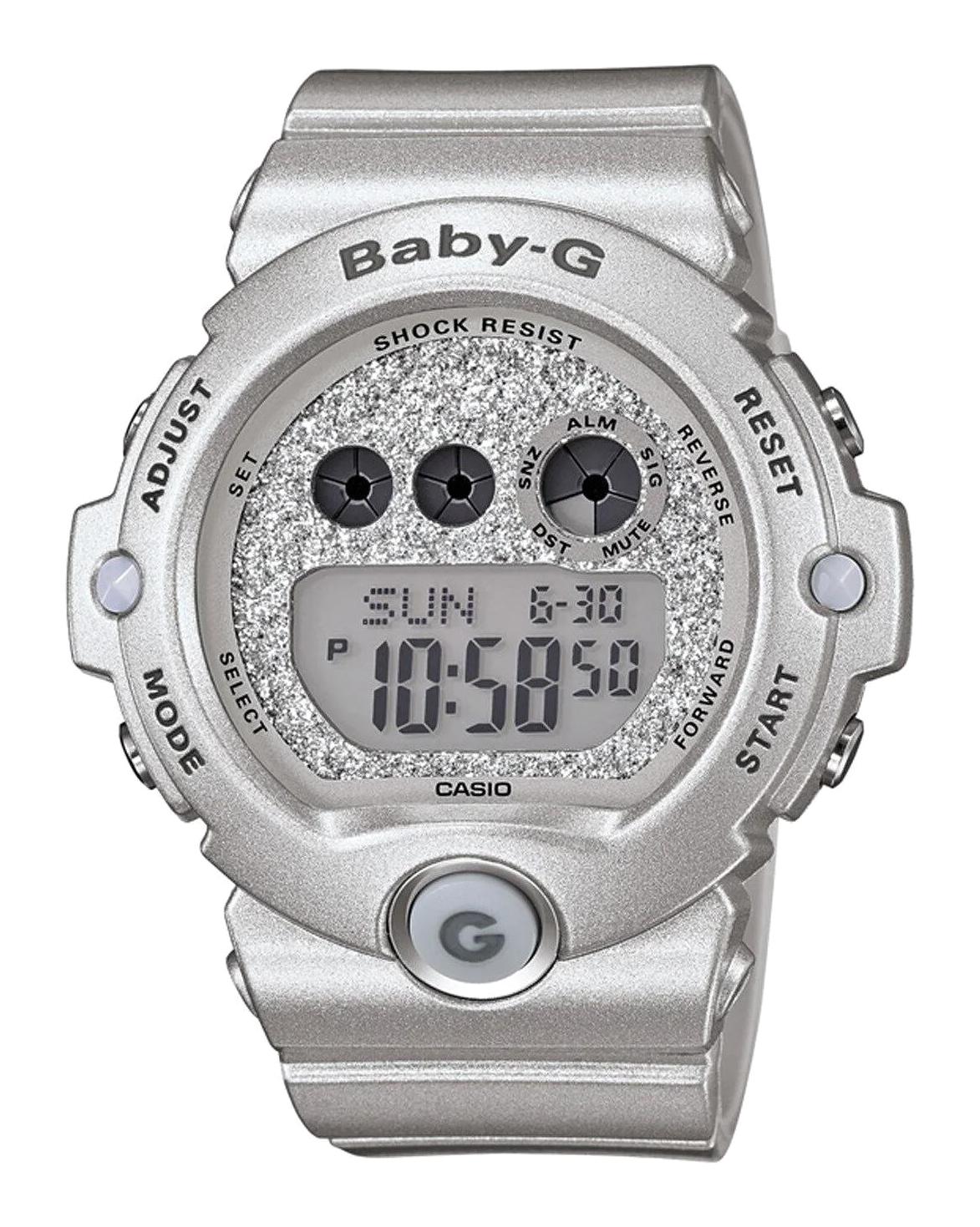Casio BABY-G BG-6900SG-8DR Takvimli 45 mm Gri Silikon Kordon Dijital Kadın Kol Saati
