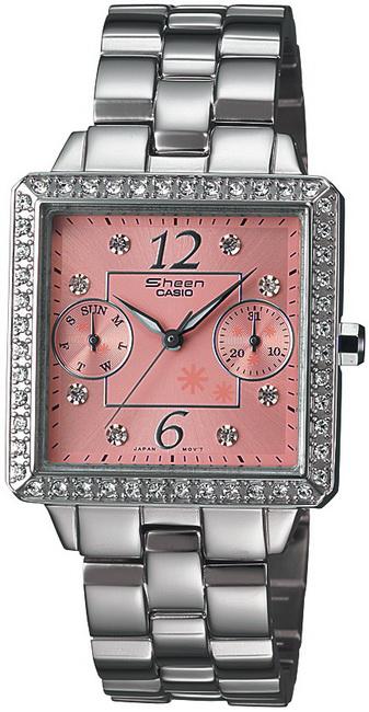 Casio SHN-3005D-4A1 Takvimli 28.6 mm Gri Çelik Kordon Analog Kadın Kol Saati