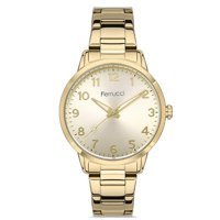 Ferrucci FRC.14324M.04 36 mm Altın Çelik Kordon Analog Kadın Kol Saati