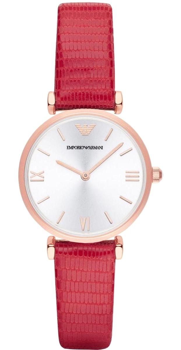 Emporio Armani AR1876 32 mm Kırmızı Deri Kordon Analog Kadın Kol Saati