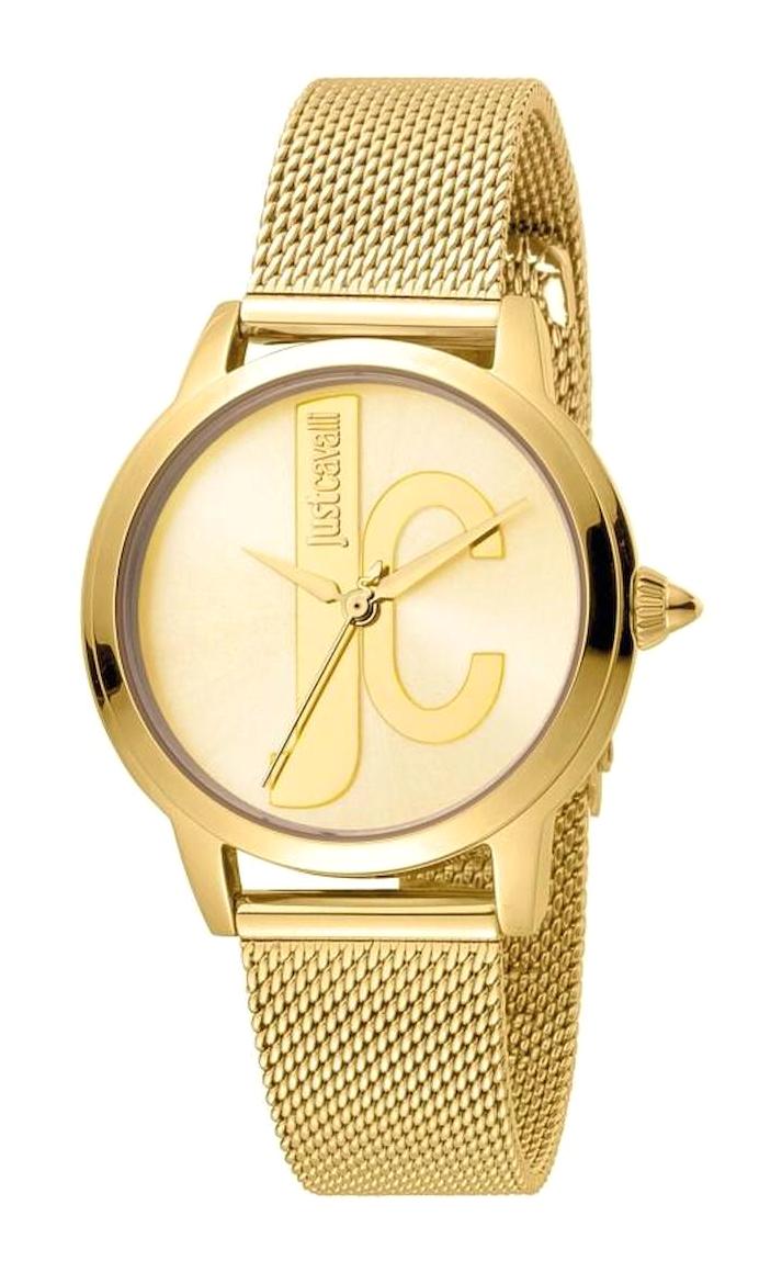 Just Cavalli JC1L050M0085D 34 mm Altın Çelik Kordon Analog Kadın Kol Saati