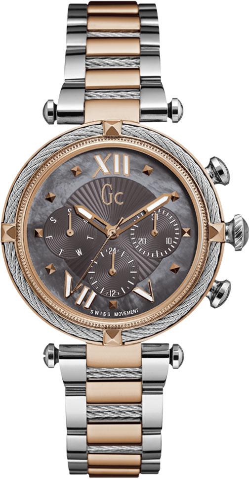 Guess GCY16015L5MF Takvimli 38 mm Gri-Rose Gold Çelik Kordon Analog Kadın Kol Saati