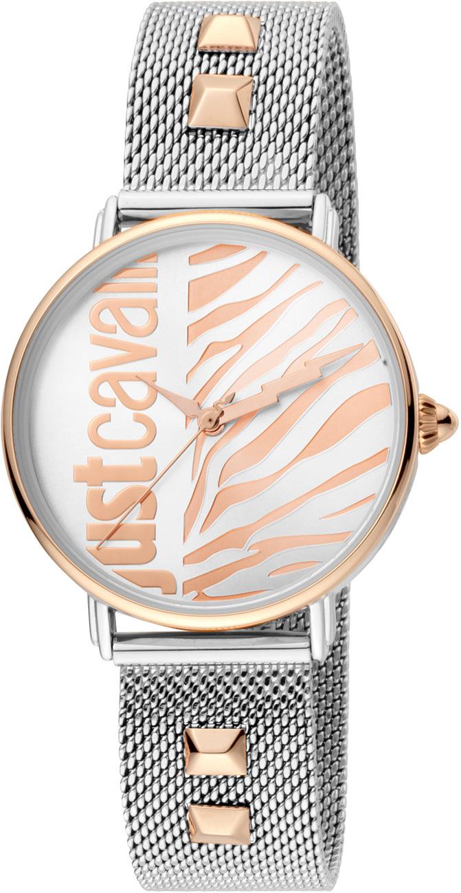 Just Cavalli JC1L077M0105 32 mm Gri Çelik Kordon Analog Kadın Kol Saati