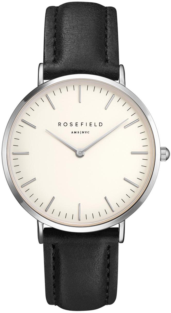 Rosefield BWBLS.B2 38 mm Siyah Deri Kordon Analog Kadın Kol Saati