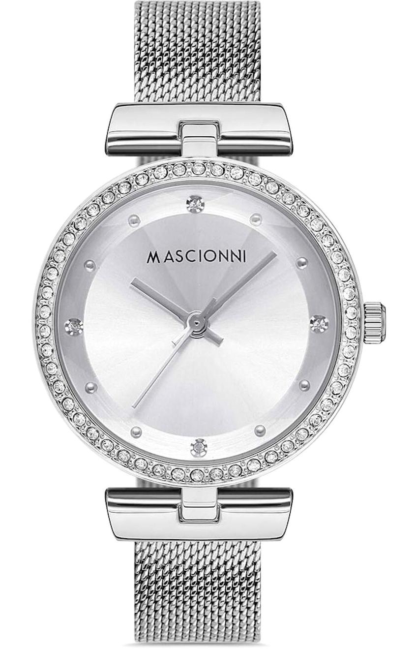 Mascionni M.1.1997M.01 38 mm Gri Çelik Kordon Analog Kadın Kol Saati