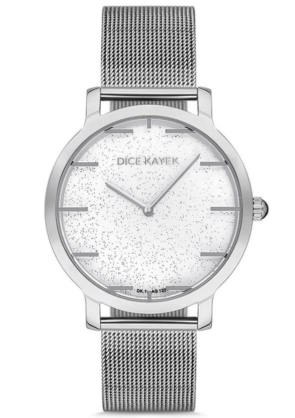 Dice Kayek DK.1.AG1201.15 34 mm Gri Çelik Kordon Analog Kadın Kol Saati