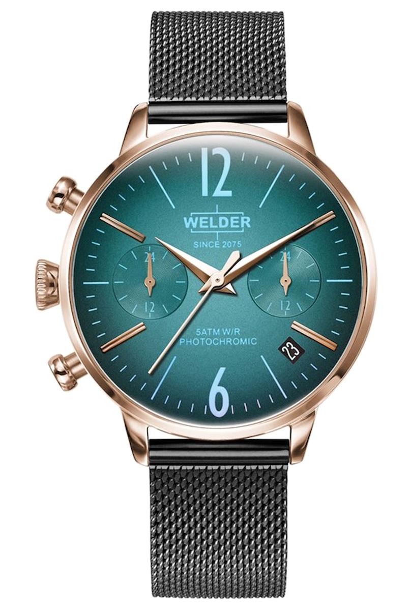 Welder Watch WWRC716 Takvimli 36 mm Siyah Çelik Kordon Analog Kadın Kol Saati
