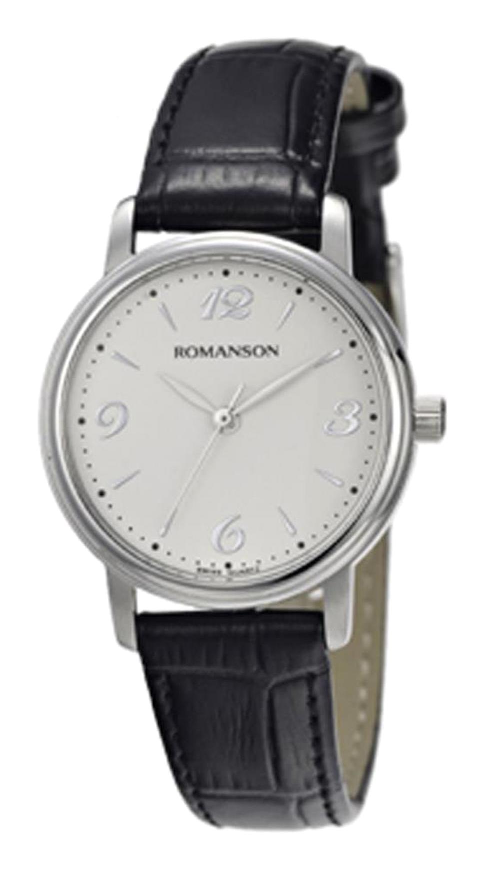 Romanson TL4259LL1WA12W 34 mm Siyah Deri Kordon Analog Kadın Kol Saati