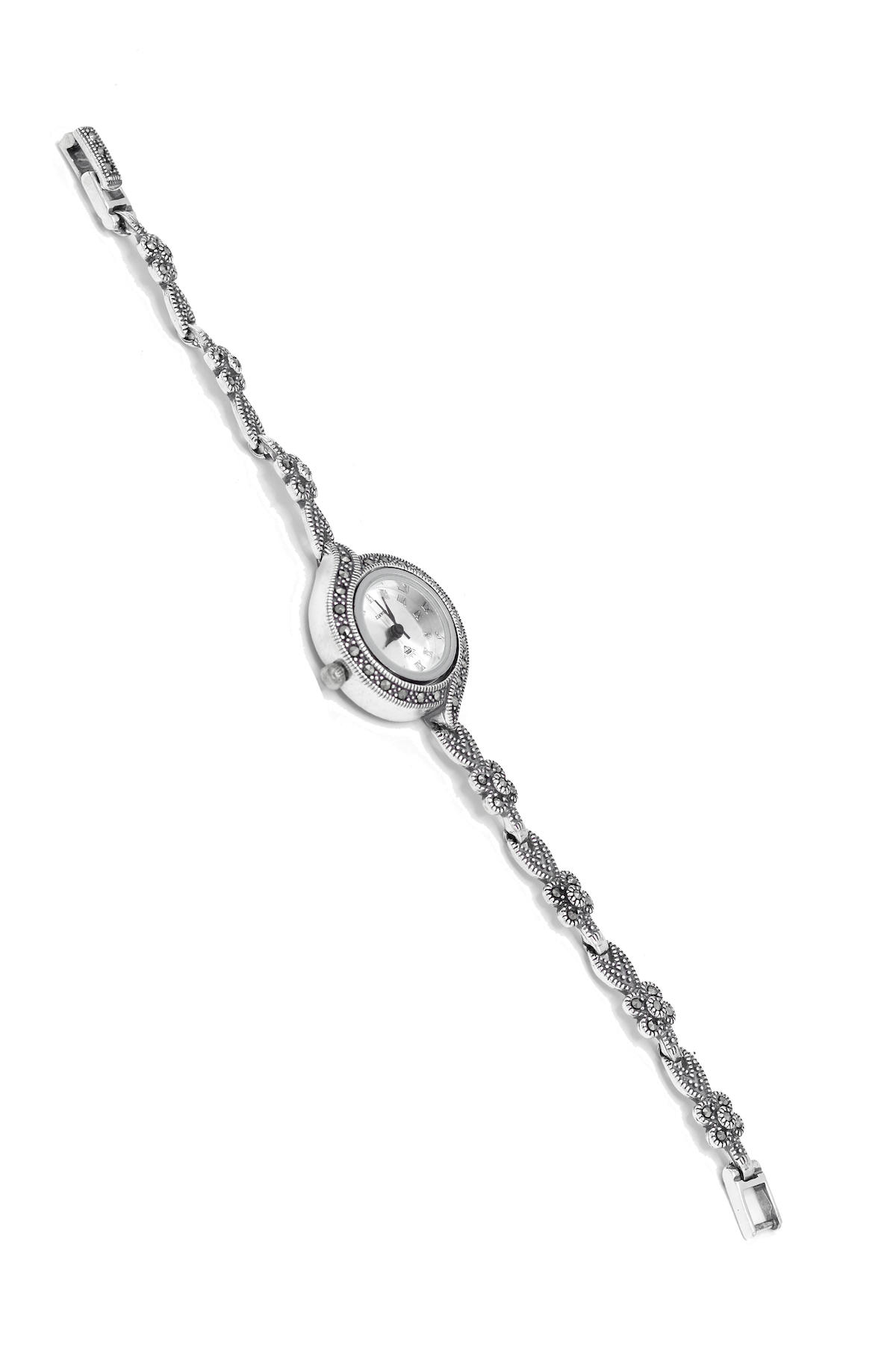 Midyat Nurtaş Gümüş 201021859 23 mm Gümüş Kordon Analog Kadın Kol Saati