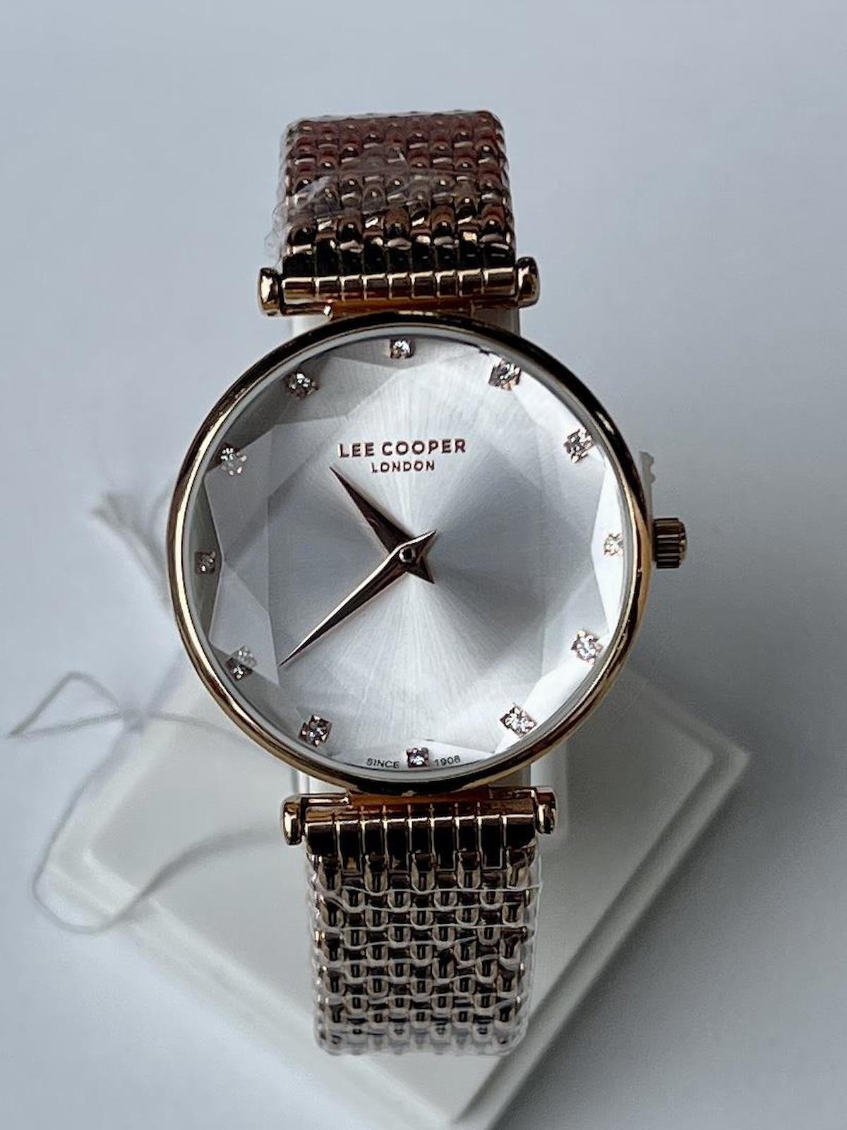 Lee Cooper LCR.LMG.07410.430 40 mm Gri Çelik Kordon Analog Kadın Kol Saati