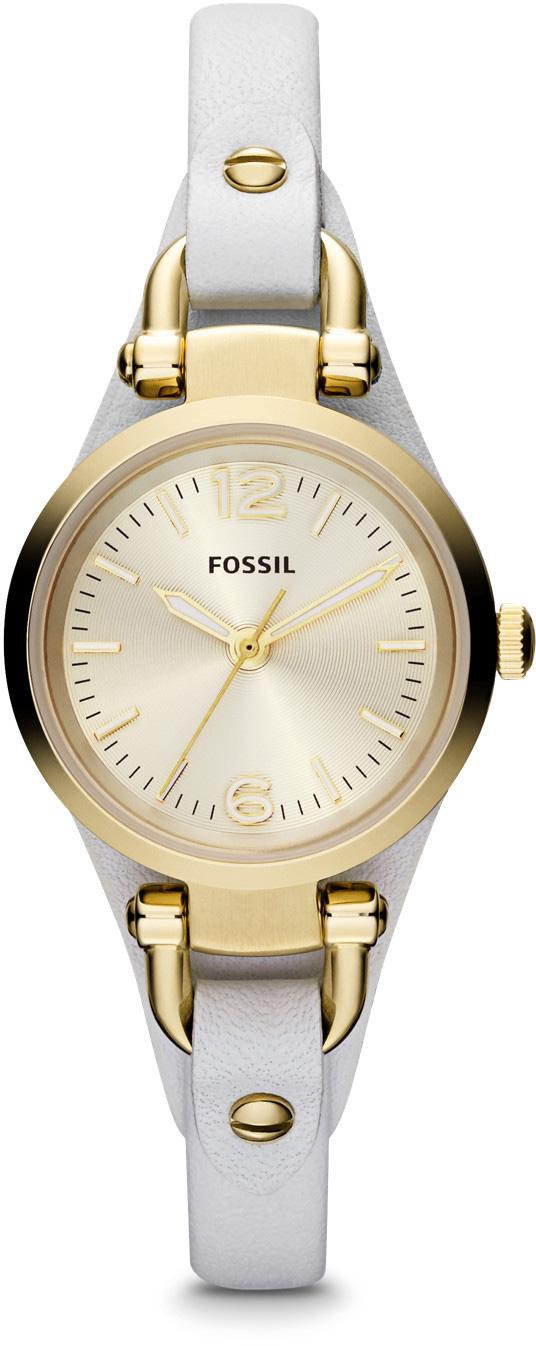 Fossil ES3266 34 mm Beyaz Deri Kordon Analog Kadın Kol Saati