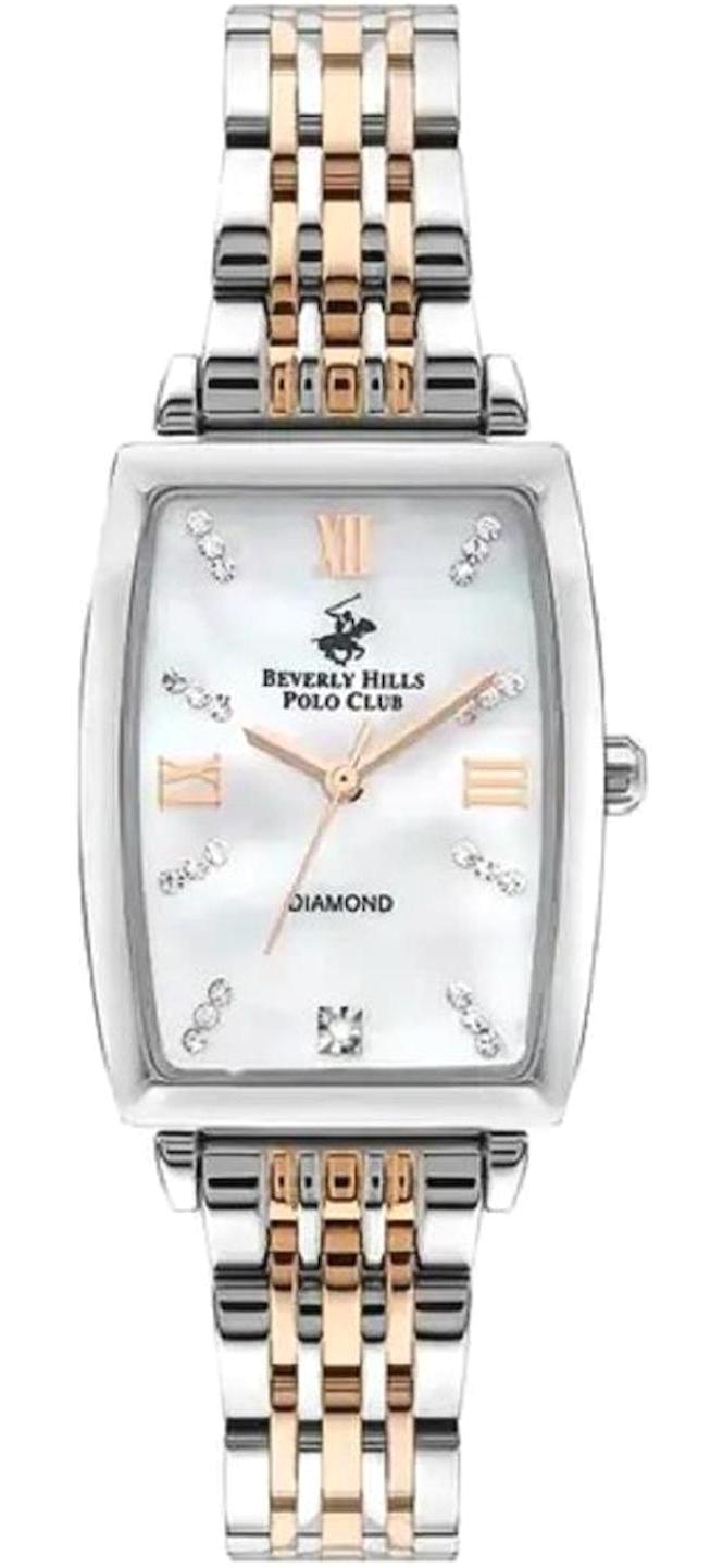 Beverly Hills Polo Club BP3389C.520 35 mm Gri Çelik Kordon Analog Kadın Kol Saati