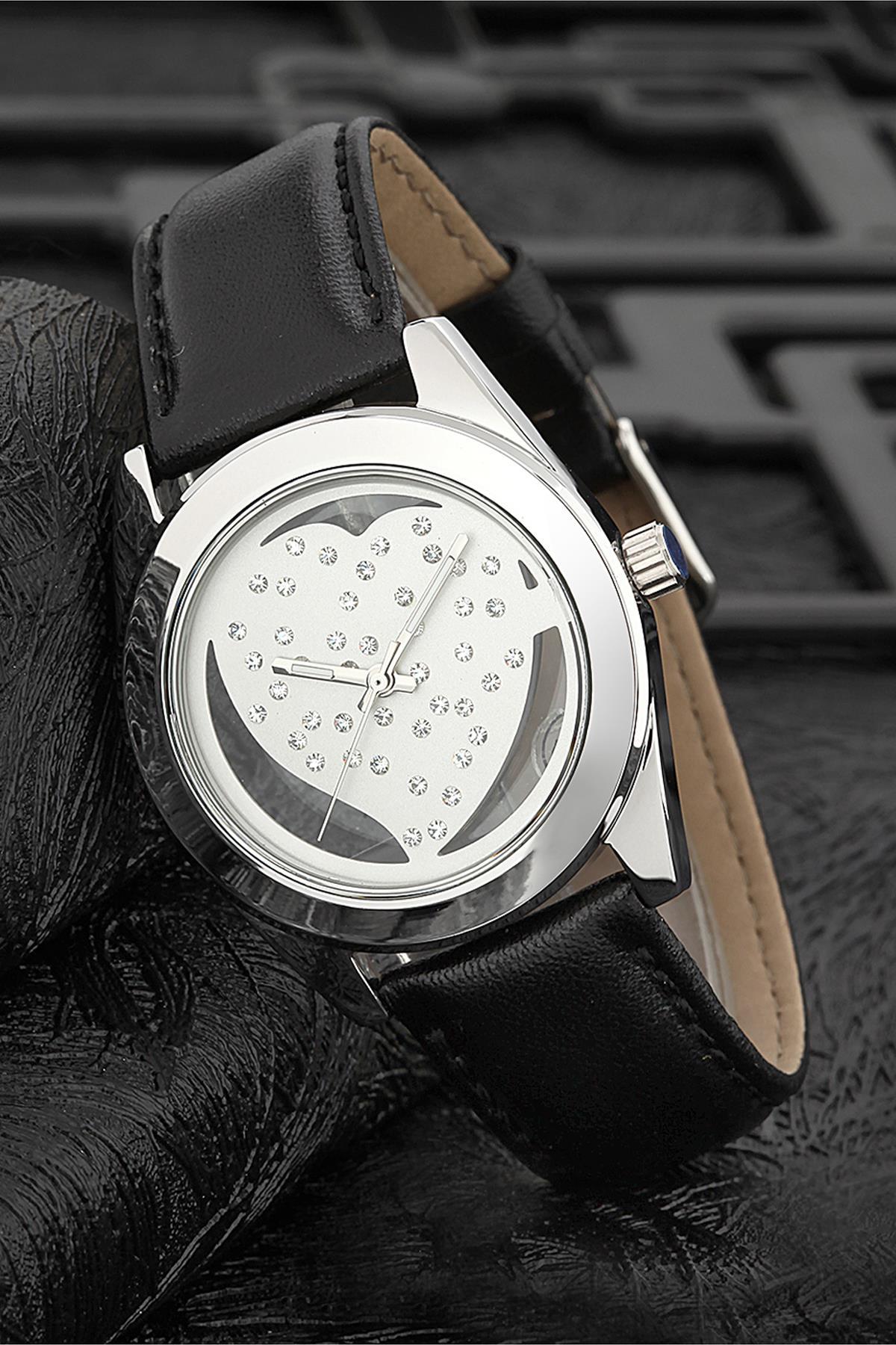 Ferrucci FRK1009 38 mm Siyah Deri Kordon Analog Kadın Kol Saati