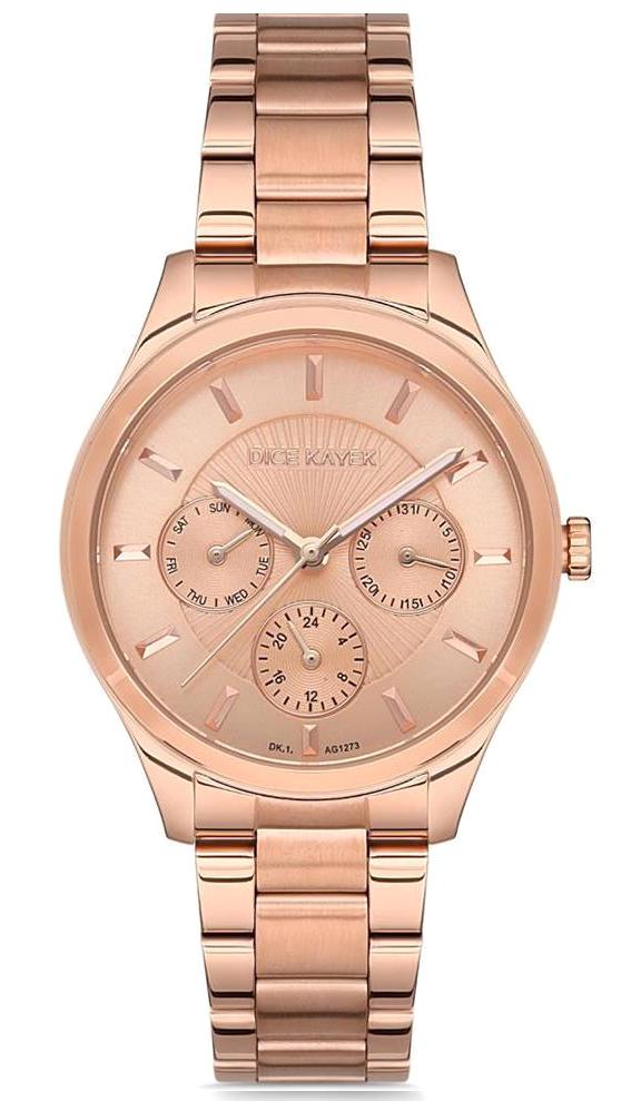Dice Kayek DK.1.AG1273.05 34 mm Rose Gold Çelik Kordon Analog Kadın Kol Saati