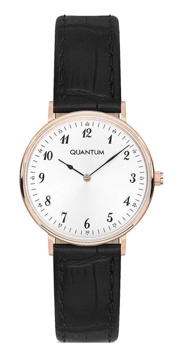 Quantum LFL572.431 31 mm Siyah Deri Kordon Analog Kadın Kol Saati
