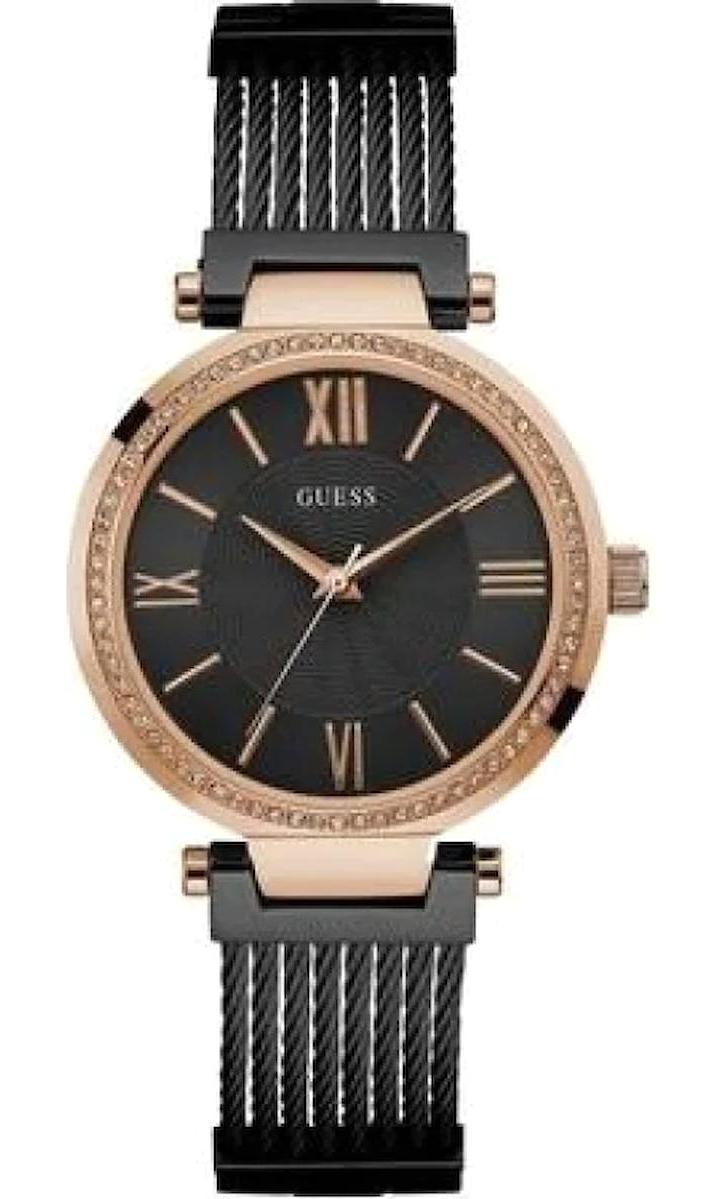 Guess GUW0638L5 36 mm Siyah Çelik Kordon Analog Kadın Kol Saati