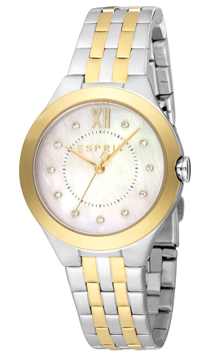 Esprit ES1L264M1085 32 mm Altın-Gri Çelik Kordon Analog Kadın Kol Saati