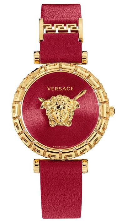 Versace VRSCVEDV00319 37 mm Bordo Çelik Kordon Analog Kadın Kol Saati