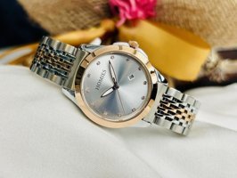 Homies HM22005S01-4 Takvimli 33 mm Altın-Gri Çelik Kordon Analog Kadın Kol Saati